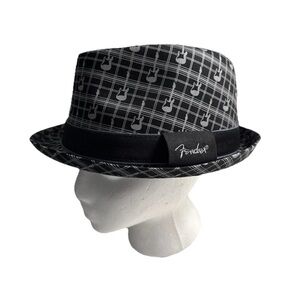 Fender Black and Gray Patterned Hat